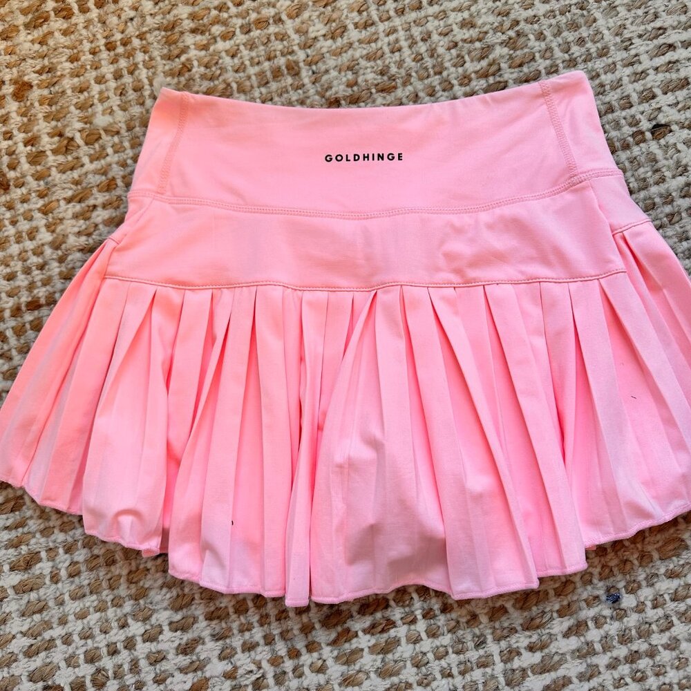 Baby Pink Pleated Tennis Skirt, Small